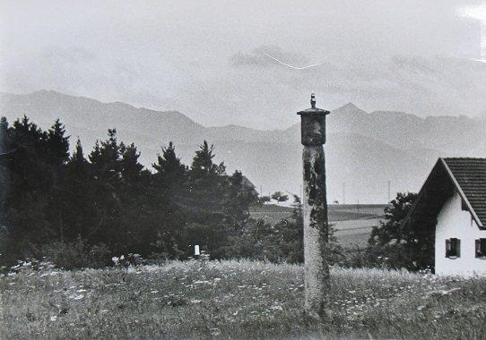 Foto um 1960 „Stoanas Marterl“ an der ursprünglichen Stelle