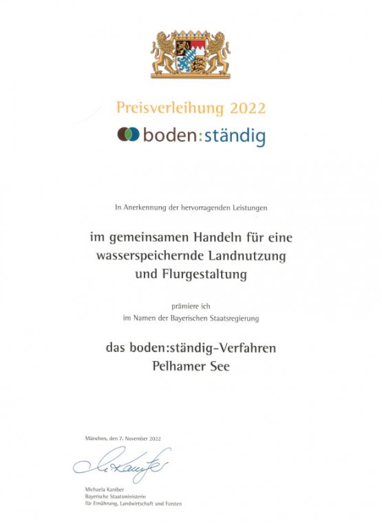 Urkunde boden:ständig 2022